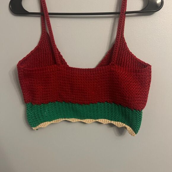 Women's crochet mushroom pattern cami size medium - Picture 2 of 3